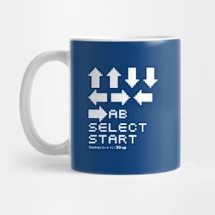 video game cheat codes(blue) Mug